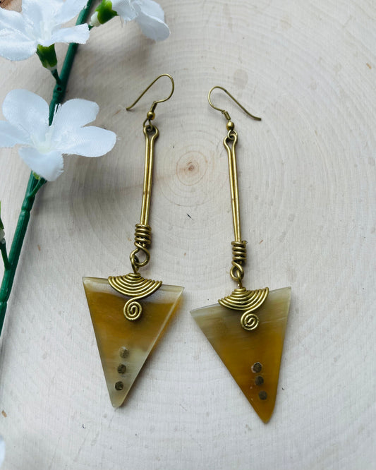 Triangle Drop Earrings -