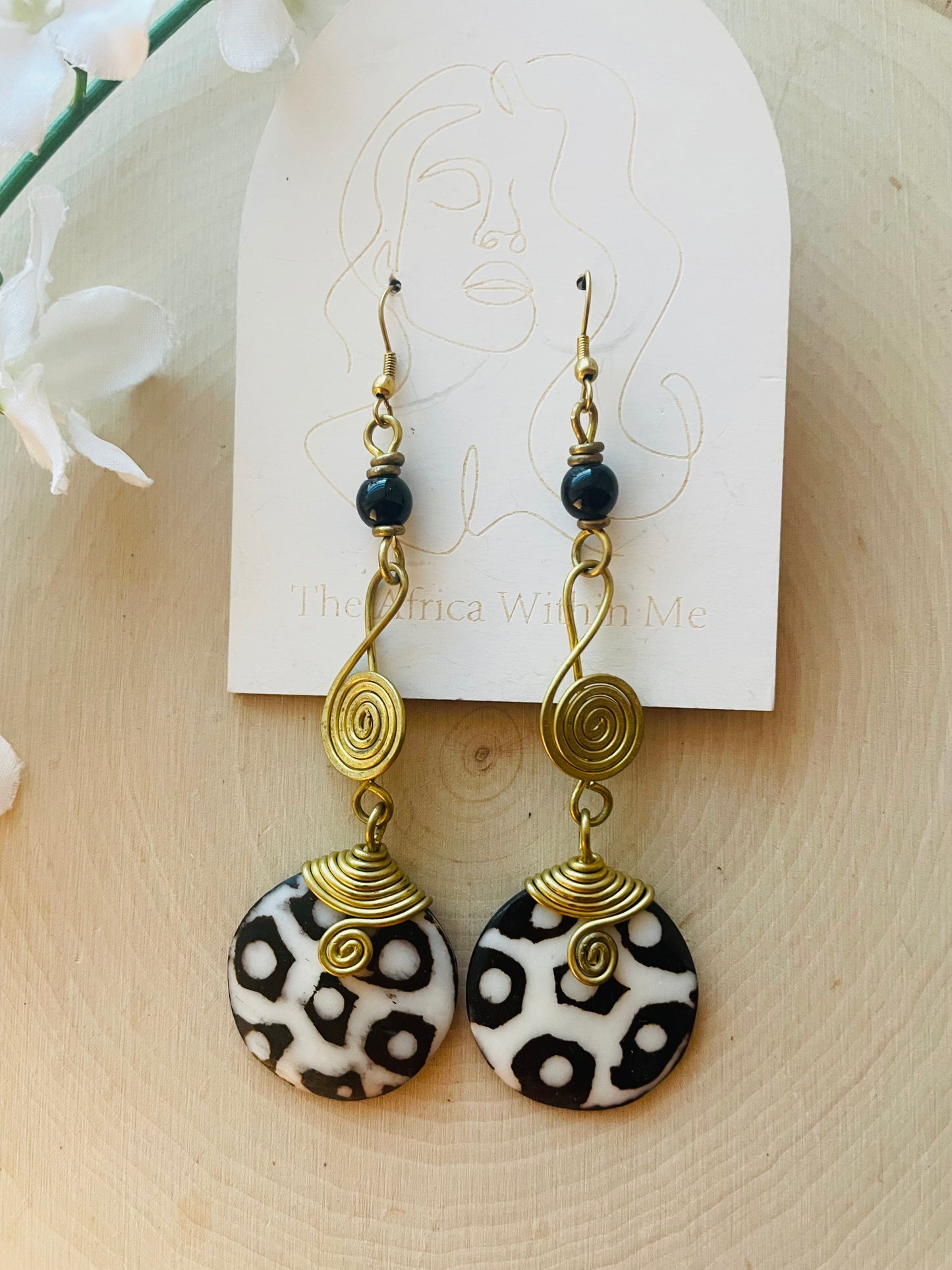 Beaded Drop Earrings- clearance