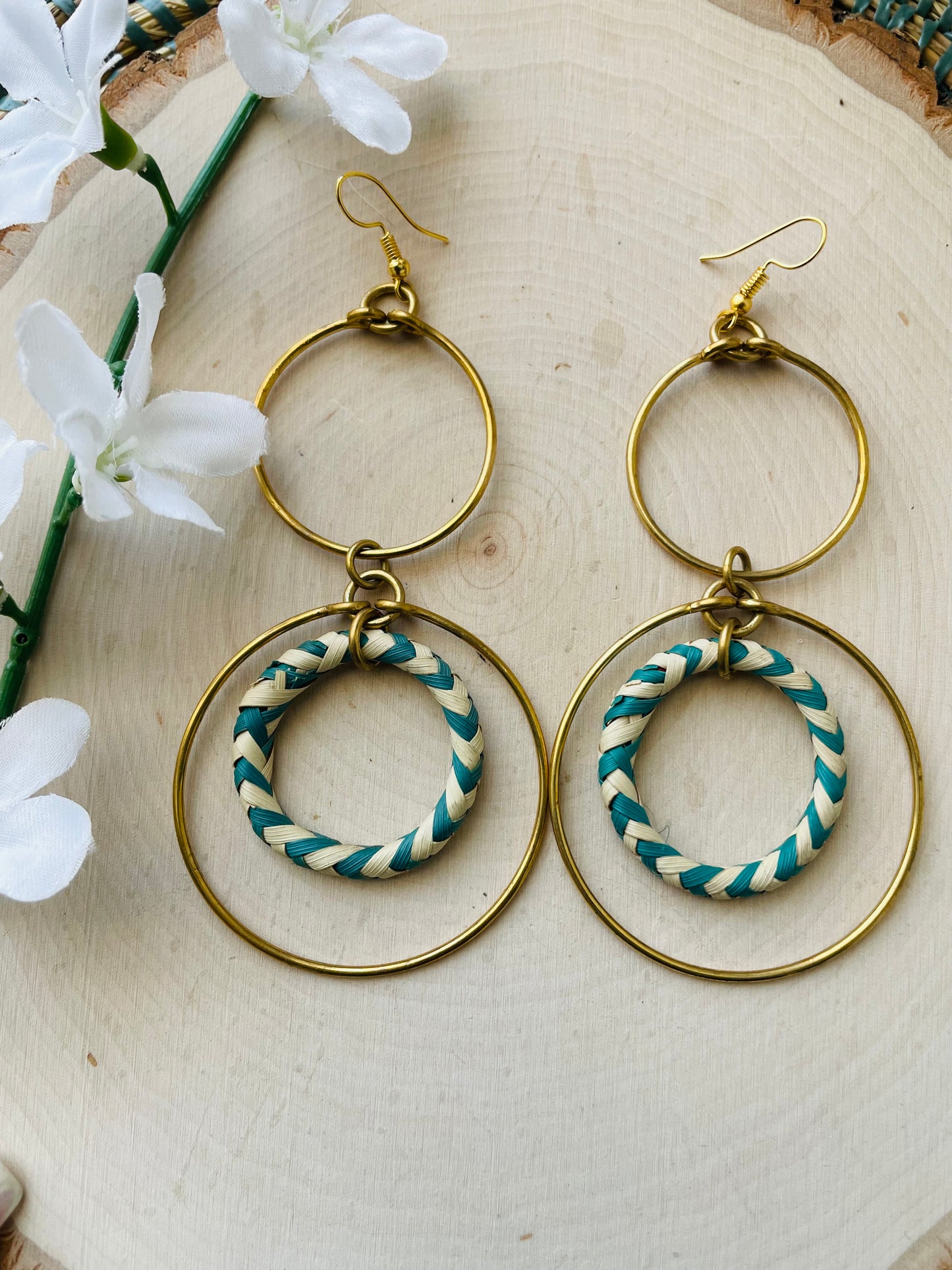 Twia Brass Earrings