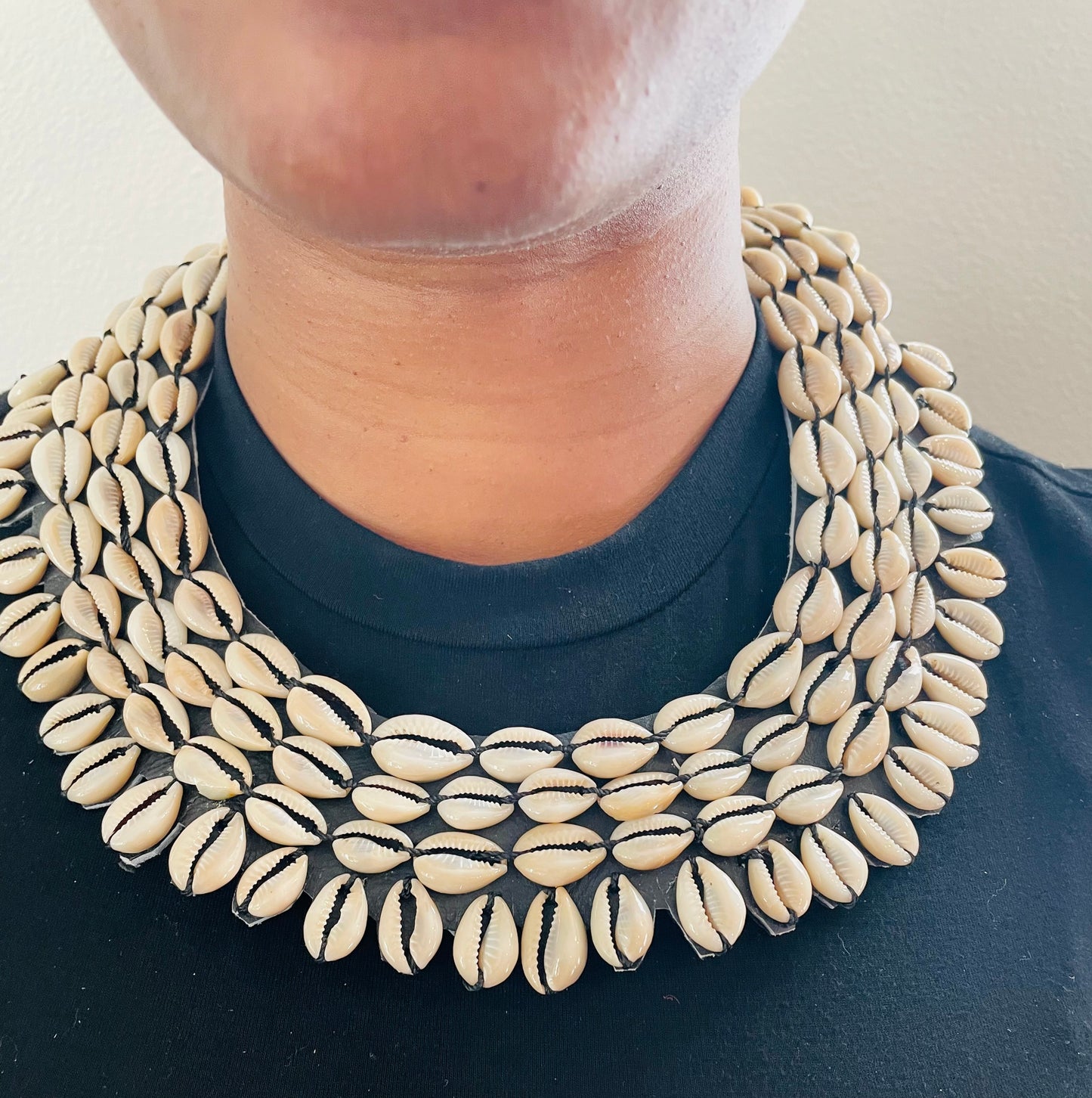 Bantu Cowrie statement necklace