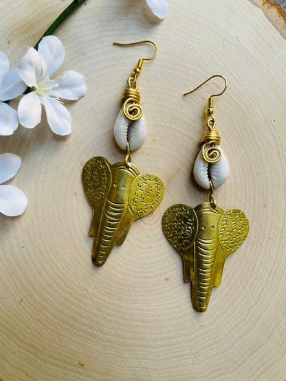 Regal Elephant Earrings