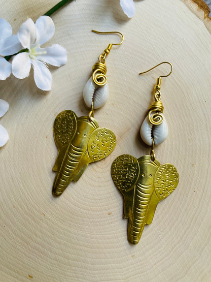 Regal Elephant Earrings