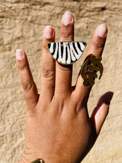 Pharaoh Zebra  Ring - Adjustable